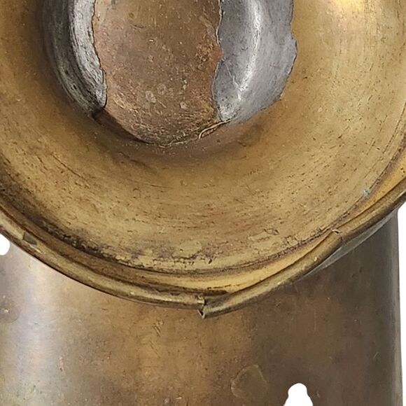 Antique Vintage Brass Coal Scuttle with Handle Mini 8 inches - Picture 5 of 14